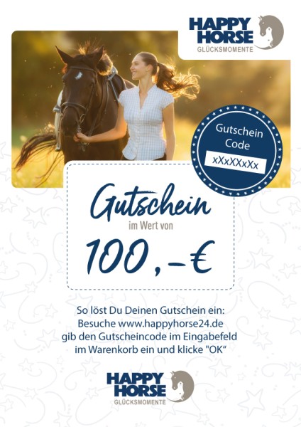 Happy Horse Gutschein im Wert von 100,00 Euro